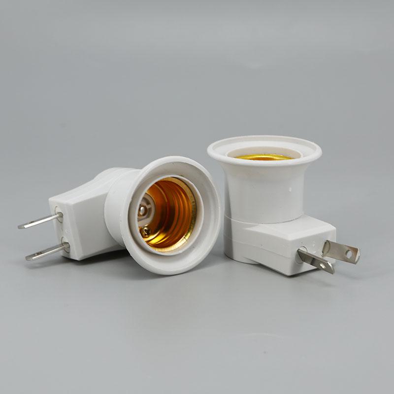 5 Stück LED-Lampenhalter E27 Sockel Konverter EU/US Stecker Buchse für Glühbirne Lichtadapter Mit EIN/AUS Schalter AC Strom