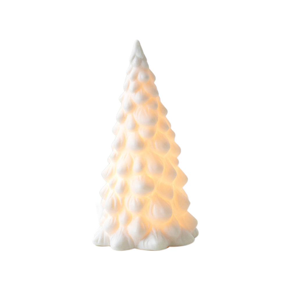 NEW Christmas Ceramic House Desktop Decoration Glowing Christmas Snowhouse Snowman Christmas Tree Decoration Ornament