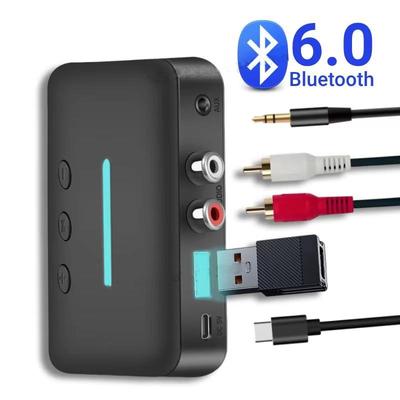Bluetooth 5.0 Adapter Audio Receiver Wireless Stereo 3.5mm Aux R/LC RCA Support U-disc Reproduction