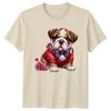 Bulldog Puppy Valentines Day Unisexs TShirt Unisexs Tee Graphic Unisex Top