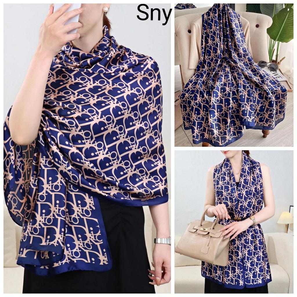 New Style of Beautiful Brocade Scarf for Women's Spring and Autumn Style Fashionable Korean Style with Versatile Style Hangzhou Silk Scarf Shawl