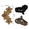 Vintage European & American Floral Hair Clips for Women - Retro Frosted Shark and Grab Clip Hair Accessories