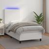 VidaXL Slat Bed Base with Mattress and LED, Upholstered Bed, Single Bed, Adult Bed for Interior Bedroom, 3135796