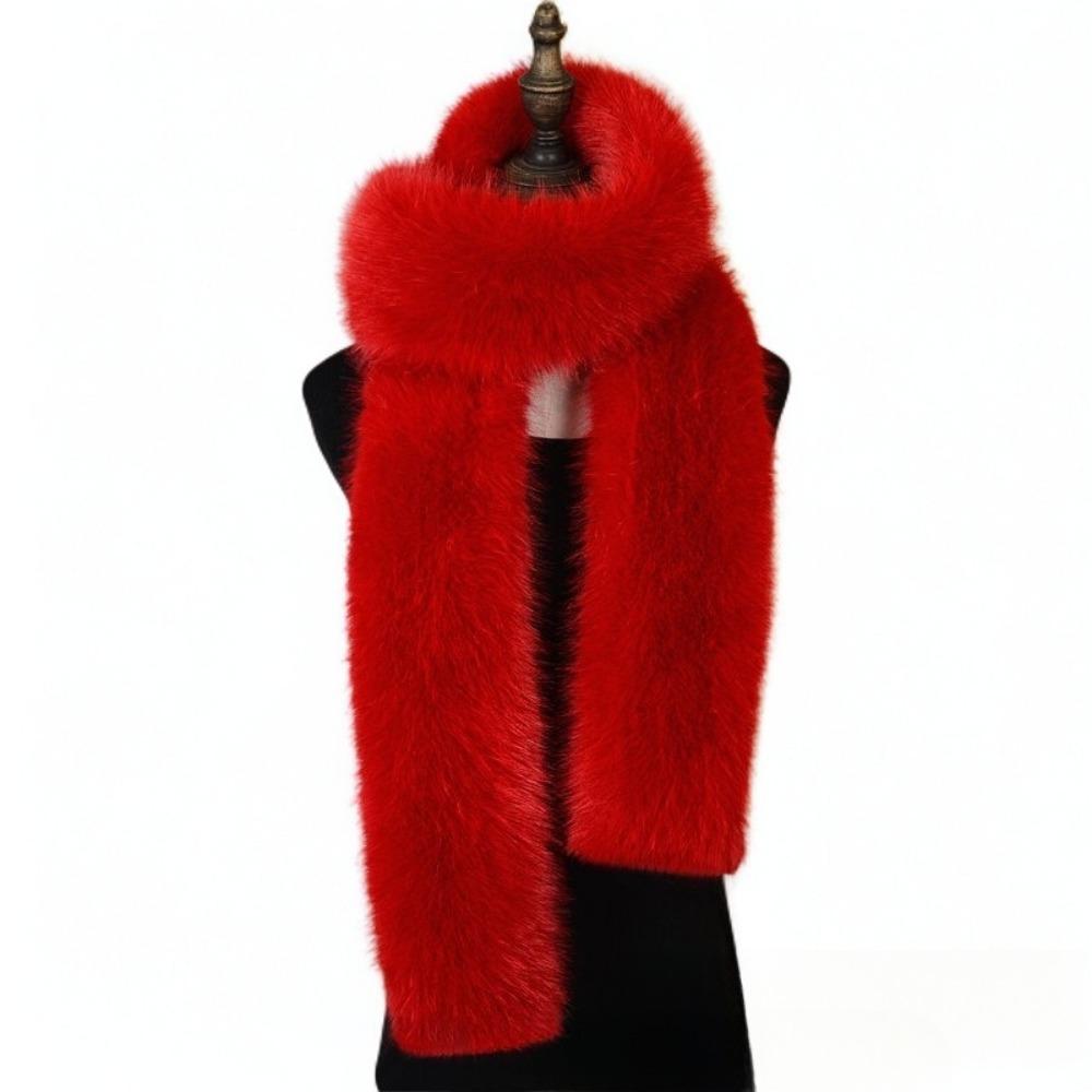 Imitation Fox Hair Scarf High-end Dress Shawl Extended Warm Scarf Fashion Fur Collar