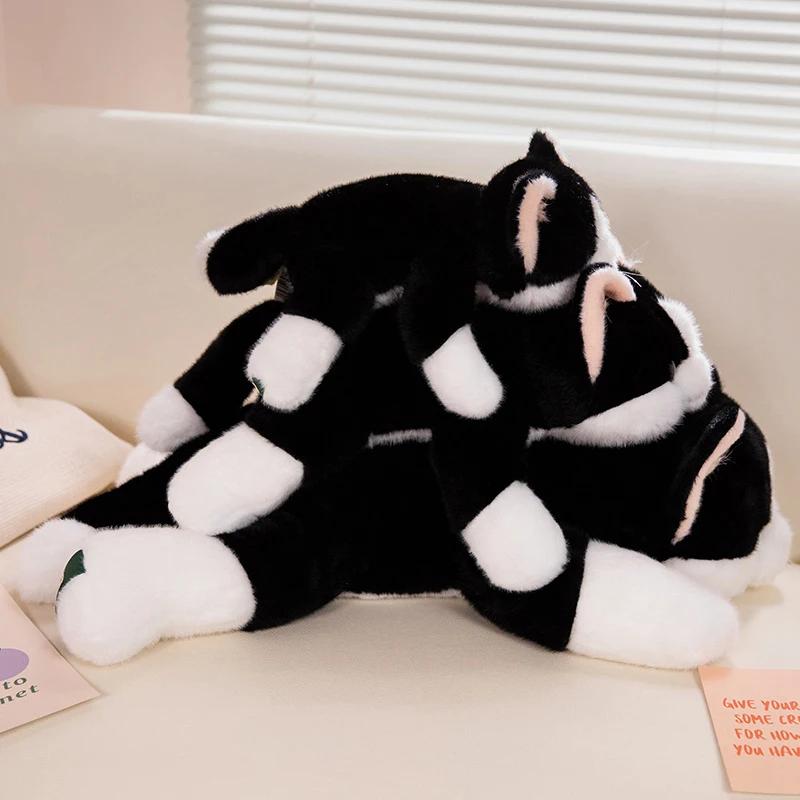 Simulation Cat Plush Toys Soft Stuffed Kitten Model Fake Cats Realist Animals For Kids Girls Birthday Valentine's Day Gift