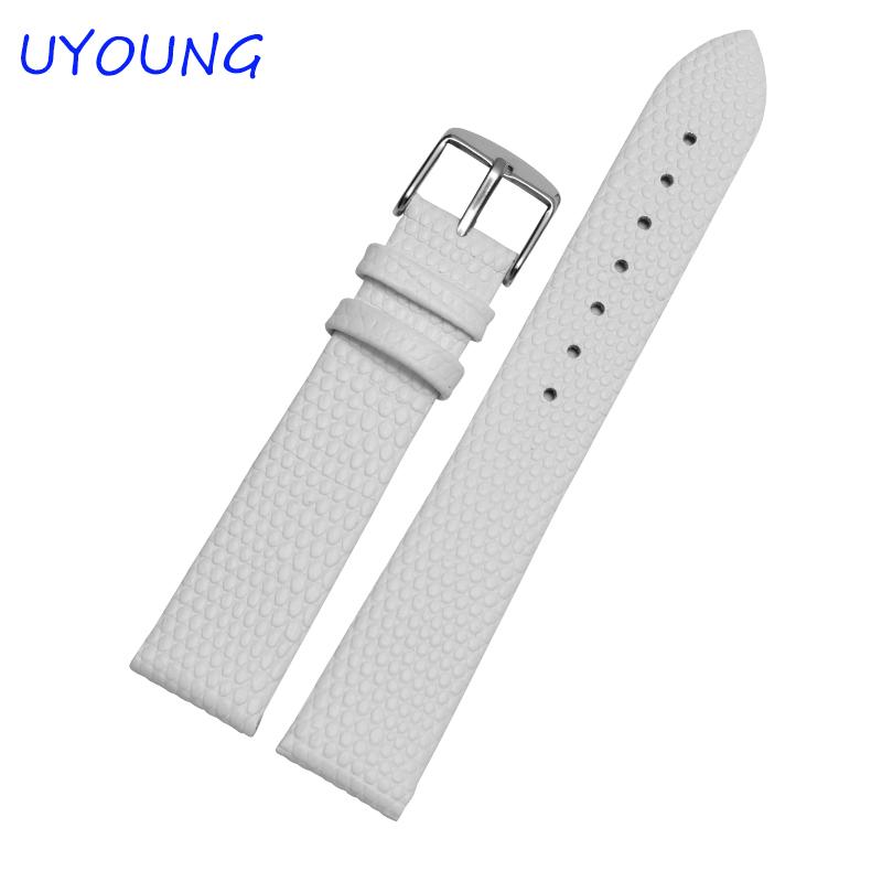 14mm16mm18mm20mm Bracelet de montre en cuir véritable de qualité Bracelet en cuir motif lézard