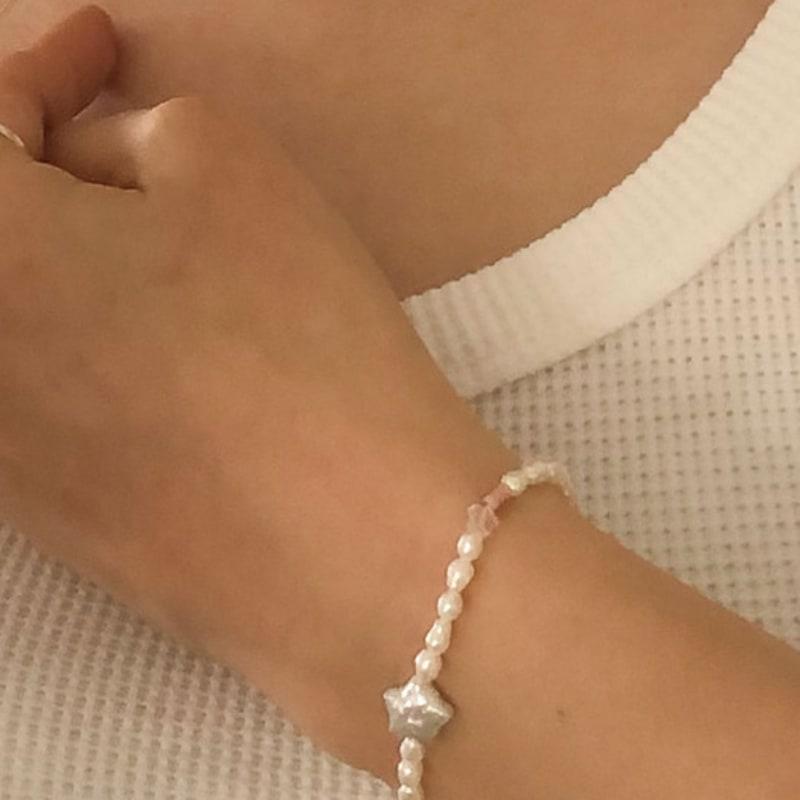 Objet213 Milky Way & Star Pearl Bracelet