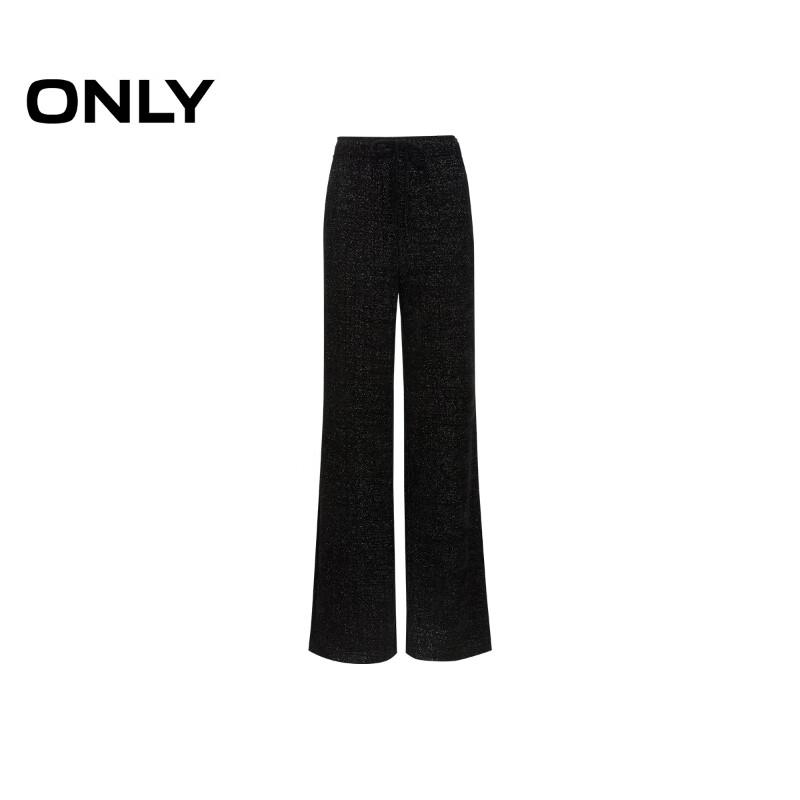 ONLY Women's Elastic Waist Knitted Straight Leg Pants