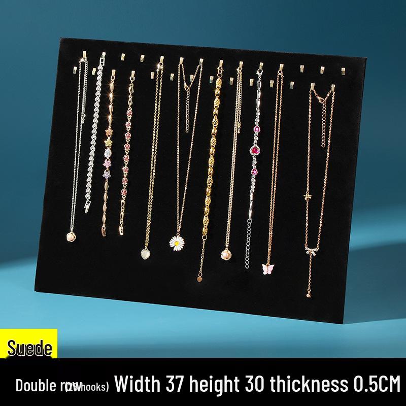 Gold Hook Jewelry Display Stand for Necklaces and Bracelets