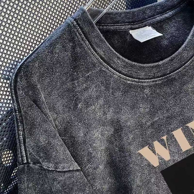 Women's Vintage Distressed Cotton Streetwear Tee