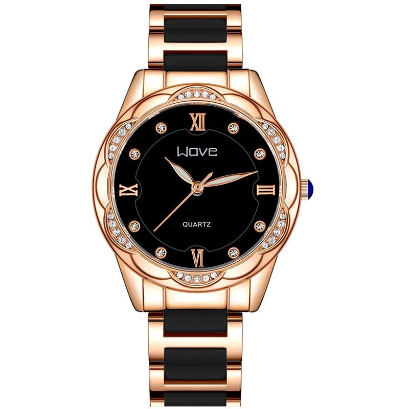 Langjue Fashion Imitation Ceramic Ladies Watch Small Fresh Diamond Butterfly Buckle Quartz Watch Women'S Batch