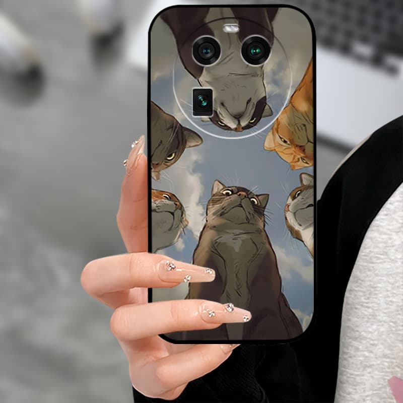 For OPPO Find X7 Ultra 5G Phone Case Fashion Silicone Back Cover For Oppo Find X 6 X6 Pro X7 Camera Protection Funda Coque Capas