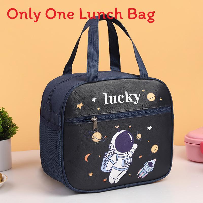 Kids Lunch Bag With Cartoon Design And Oxford Fabric For School And Travel