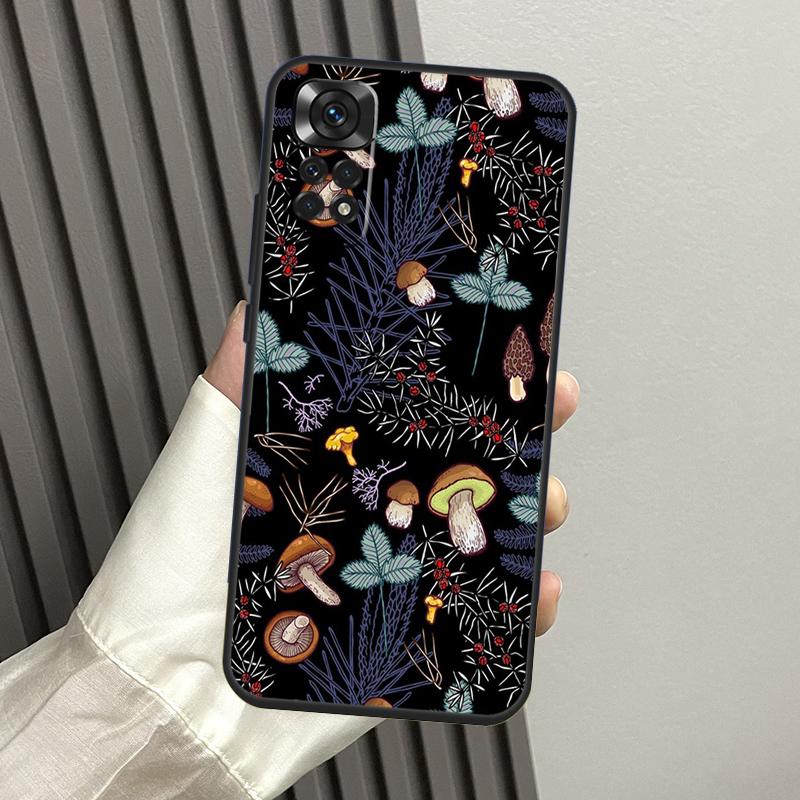 Mushroom Forest Case For Xiaomi Redmi Note 10 Pro Note 11 8 9 12 Pro 11S 10S 8T Redmi 10C 12C 9C 9T Cover