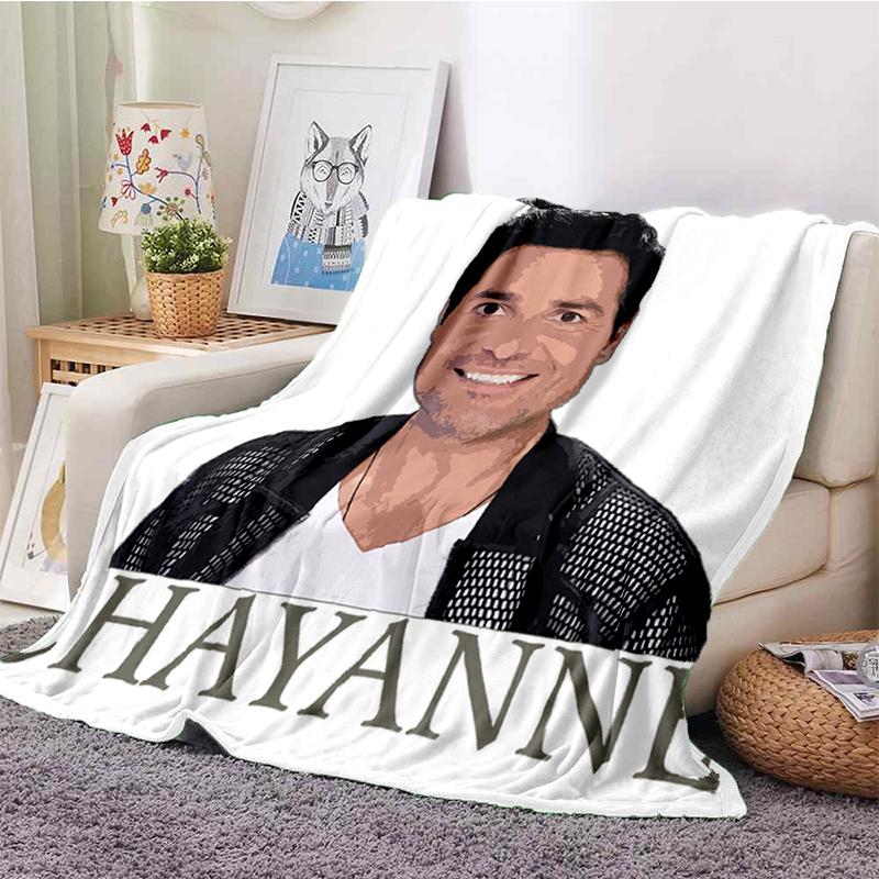3D Print Chayanne Puerto Rican Latin Pop Gift Blanket,Soft Throw Blanket for Home Bedroom Bed Sofa Travel Picnic Cover Kids
