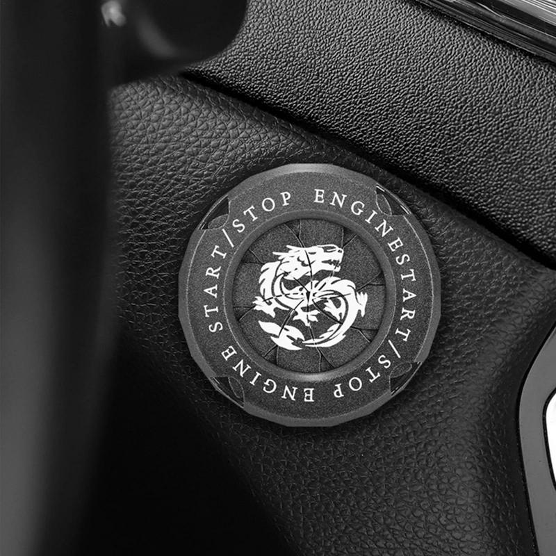 Engine Start Stop Button Cover Alloy Ignition Switch Protection Caps One-key Start Rotating Protective Automobile Decoration