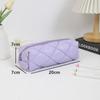 Multifunctional Stationery Bag Solid Color Storage Bag INS Pen Bag  School Office