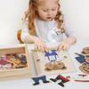 Early Wooden Learning 3d Puzzle Toys Children Matching Dexterity Gift Exercise