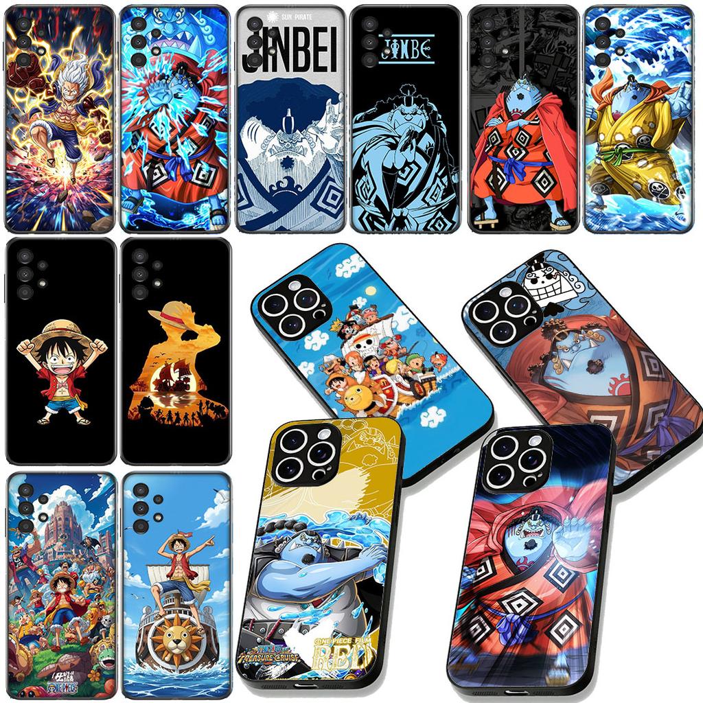 Jinbe One Luffy Pieces Protective Cover for Motorola Moto E13 E20 E32 E22 E14 E15 G32 G60 G72 G7 G8 G82 G9 Plus Power Phone Case