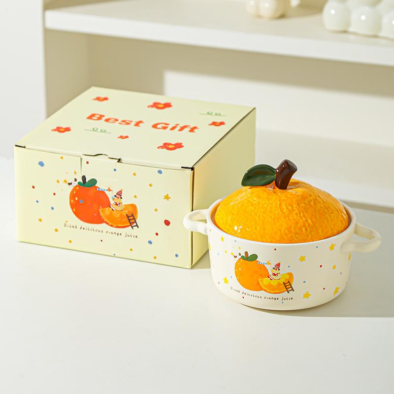 Instant-Nudel-Schüssel Große Kapazität Studentenwohnheim Student Keramik Binaurale Schüssel Große Nudel-Schüssel Persönlich Exquisit Instant-Nudel-Schüssel