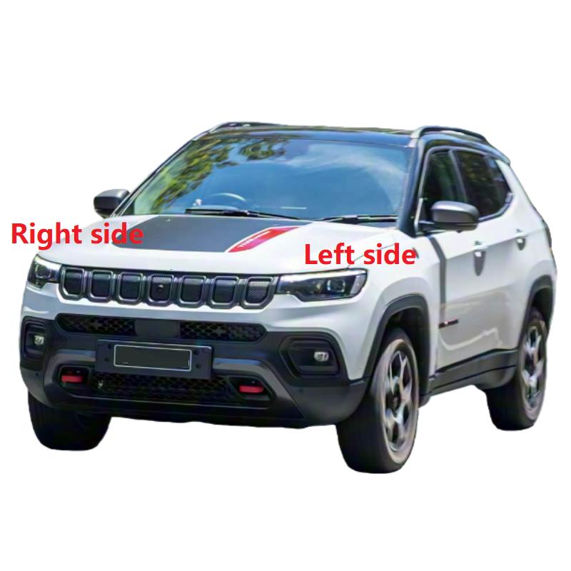 For Jeep Compass 2021 2022 2023 Car Front Headlight Lens Cover Auto Headlamp Shell Plexiglass Lamp Shade Transparent Lampshade