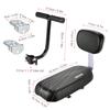 Bicycle PU Bike Seat Back Leather Soft Cushion Rear Rack Seat Water Resistant Children Seat With Back Rest Bicycle Accessories