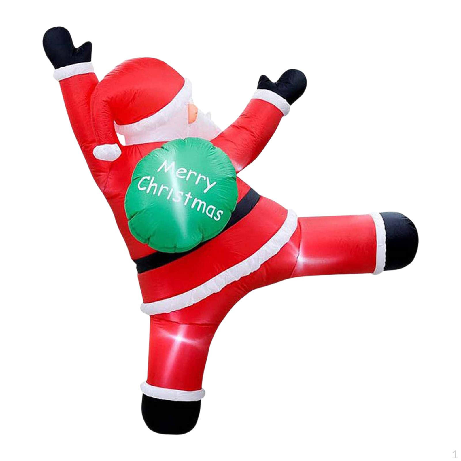 

6 футов Рождественский надувной подвесной Санта Клаус Декор Наружное украшение Сад Смешной Большой Патио Style B