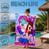 Custom Name Friday night Beach Towel Microfiber Beach Towel, Lightweight and Quick-Dry, for Summer Travel, Swimming Pool Gift