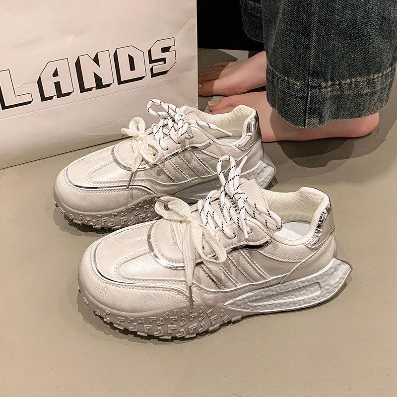 Retro German training shoes women's spring 2025 new little white shoes platform Forrest Gump shoes casual running sports shoes student single shoes