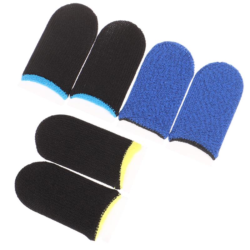 1 Pair  Mobile Game Sweat-Proof Fingers Gloves Touch Screen Thumbs Finger Sleeve