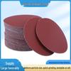 4" Red Self-Adhesive Velvet Sanding Discs for Polishing - 5 Pack