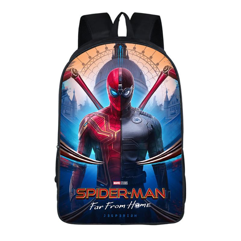 

Stylish Spiderman Far From Home Backpack With Durable Oxford Cloth Design For Kids #18