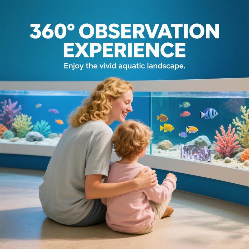 

Fish Tunnel For Aquarium Shrimp Breeding Cave Underground Cave Fish Tank Maze Habitat For Corner Wall Crab Catfish Hiding China Mainland