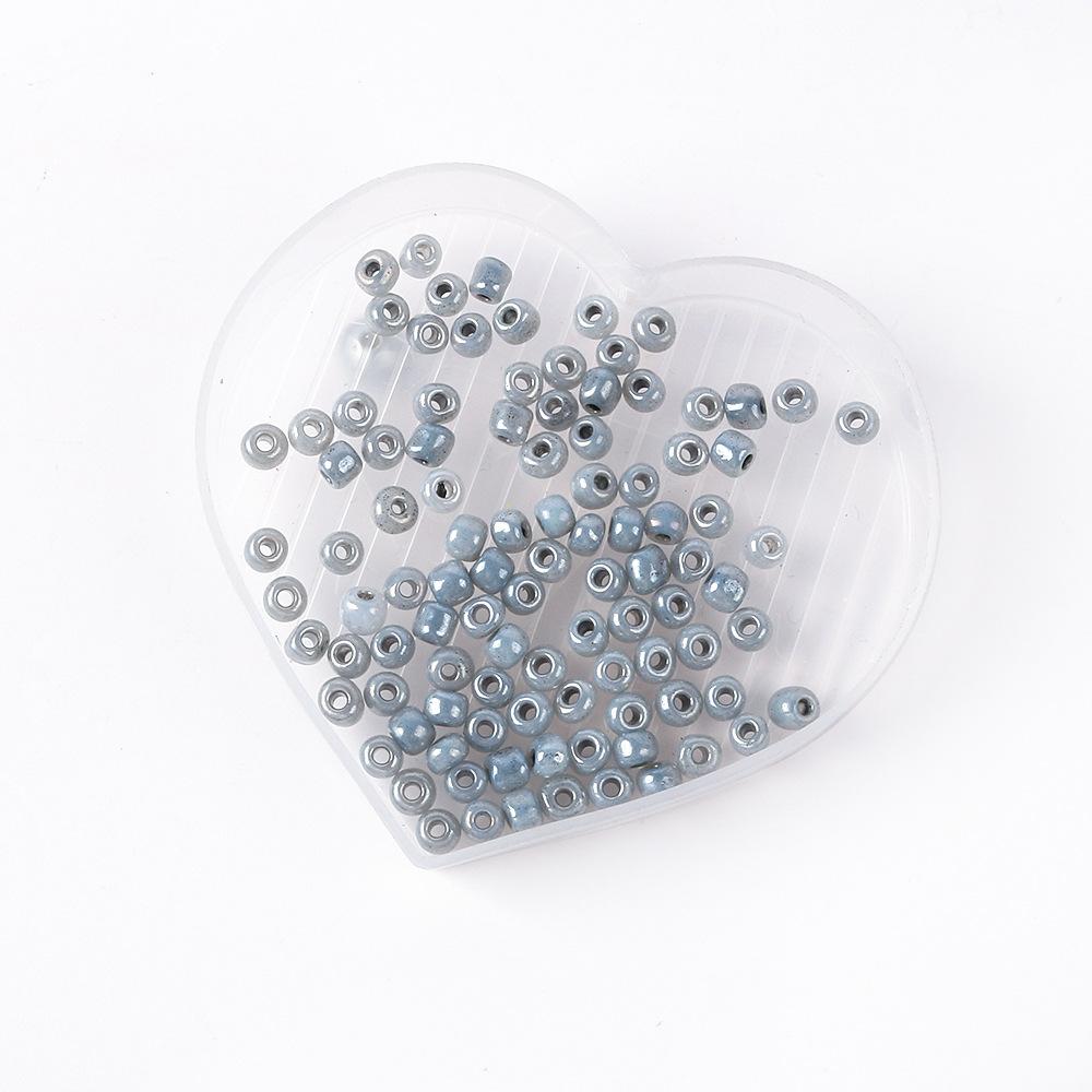 2/3/4 Mm Cream Ab Glass Rice Beads Round Beads Loose Beads Diy Bracelet Necklace Beaded Material Jewelry Accessories
