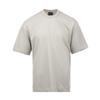 Ss24 Solid Color Back Logo Ribbed Edge Loose Fit Short Sleeve T-Shirt Men Tops Beige 3D1TD0-1J0EZ-01M5