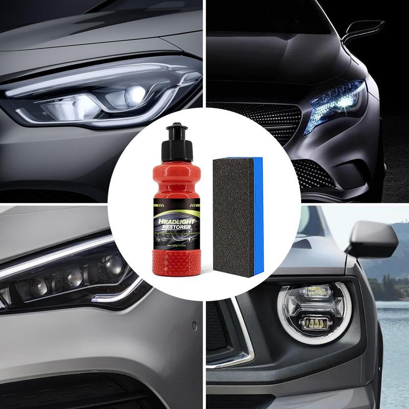 Headlight Polish Headlight Cleaner Refurbishment Lotion Repair Agent Automotive Lights Restorer Powerful Protective Removes