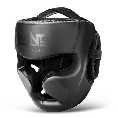 FIVING Headgear Adjustable Head Guard for Martial Mixed Martial Adult Unisex Boxing, Sparring, Kickboxing, Arts, Karate, Taekwondo, Arts, MMA, (Black,