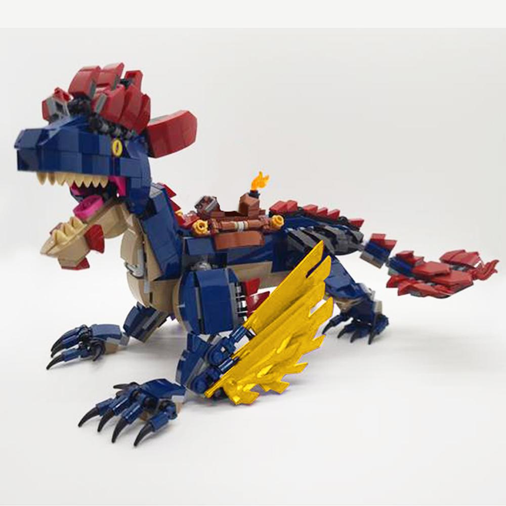 Non-Toxic Goricks Moc Ark Rock Drake Movie Model Diy Building Block Kit Educational Mini Figures Toys For Children Birthday Gift Juguetes