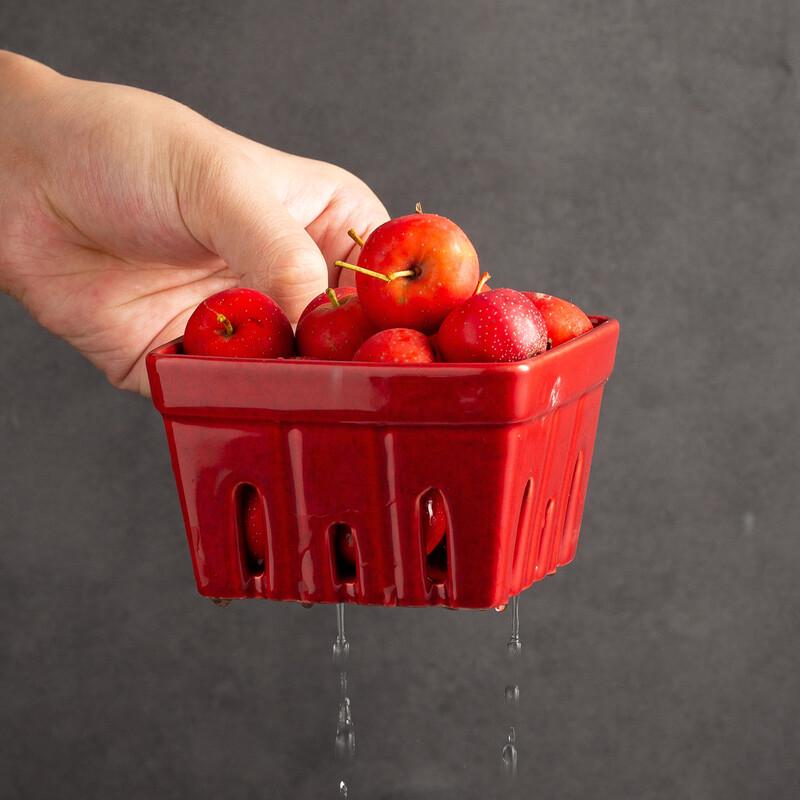 De'ou Xingguang Ceramic Fruit Drain Basket