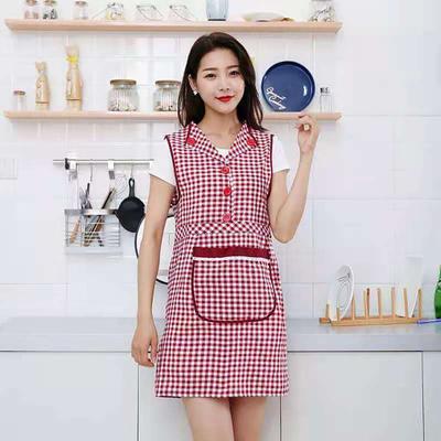 Bib Apron Tie Back Design Oil-proof Cotton And Linen Premium Cooking Accessories for Dining Room