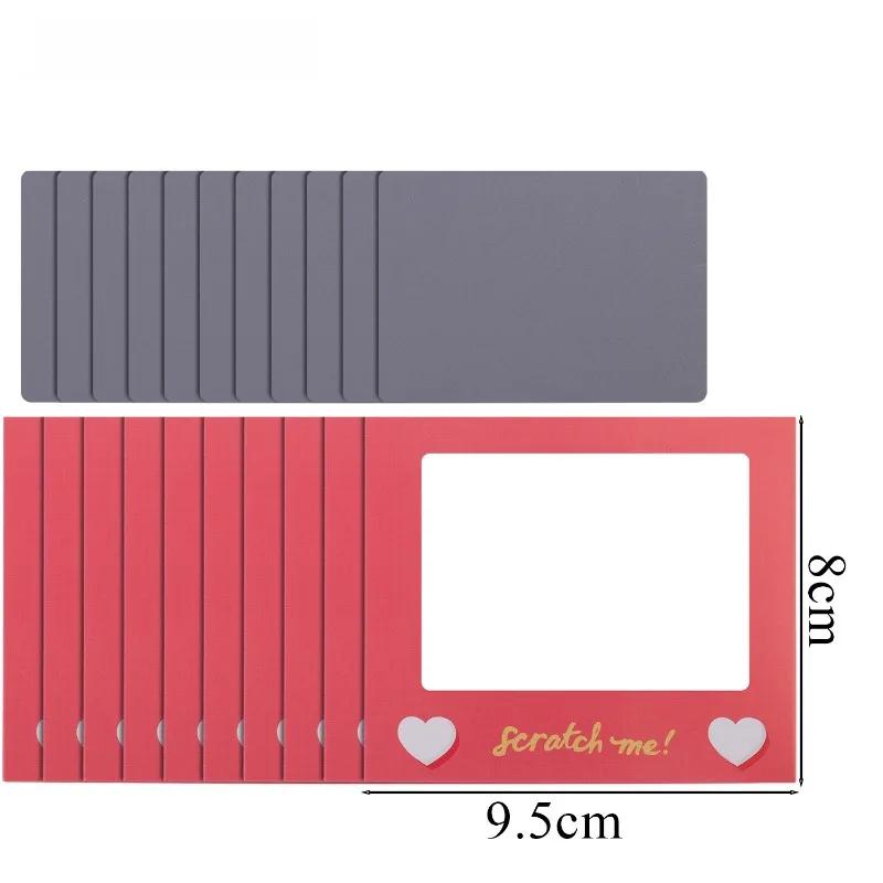 DIY Scratch Off Cards Scratch Love Coupons Couple Romantic Message Note for Party Birthday Wedding Interactive Fun Game Tickets