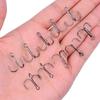 50Pcs Round Bend Treble Hook Set High Carbon Steel Fishing Hook High Carbon Steel Heavy Duty Fishing Tackle Set with Box