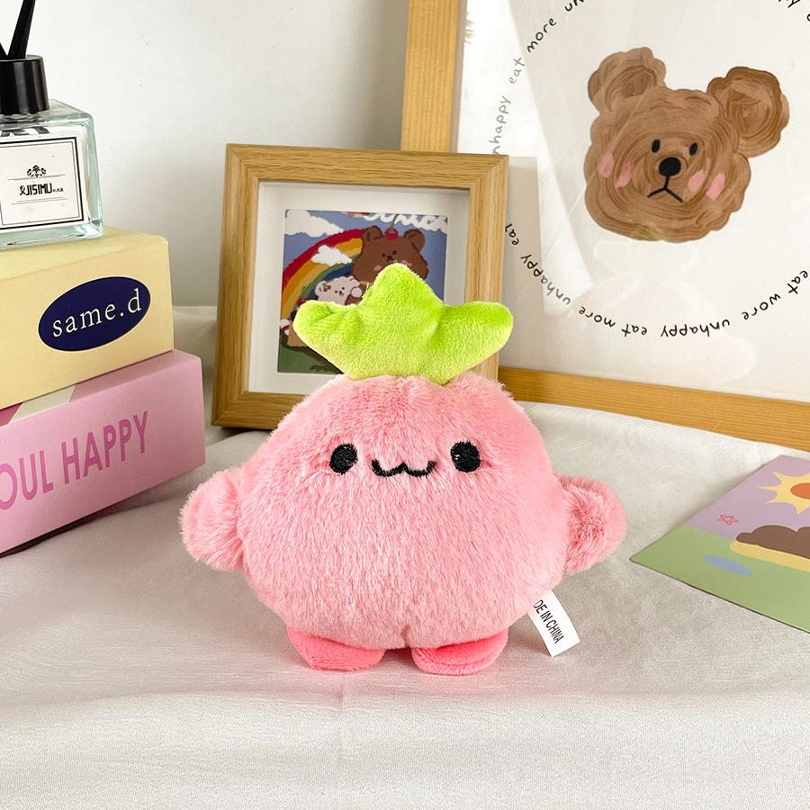 

Cartoon Radish Plush Doll Creative Kohlrabi Doll Vegetable Doll Bag Pendant Grab Machine Doll Height about 11cm
