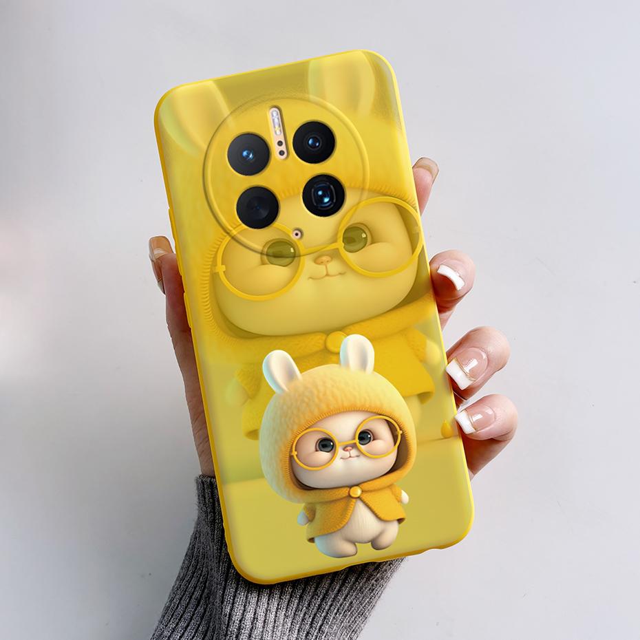 Phone Cases for Huawei Mate 50 Pro Cute Rabbit Pandas Case For Huawei Mate50 Pro Mate 50Pro Soft Silicone Shockproof Back Cover