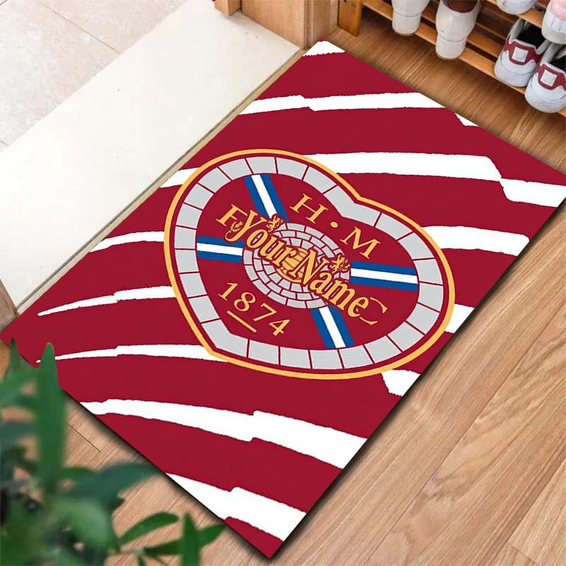 Heart Football Custom Name Carpet Rug For Living Room Bedroom Home Sofa Decoration Kids Play Nonslip Floor Mat