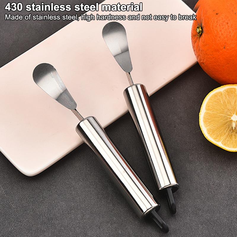 Stainless Steel Orange Peeler Citrus Peeler Tool With Comfortable Handle Fruit Slicer Cutter Remover For Kitchen