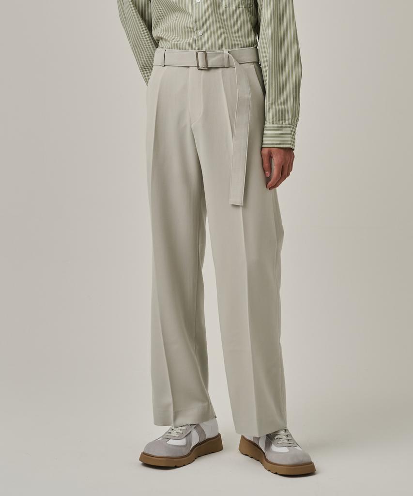 ANALOG MOOD Easy Tr Semi-Wide Slacks (Gray)