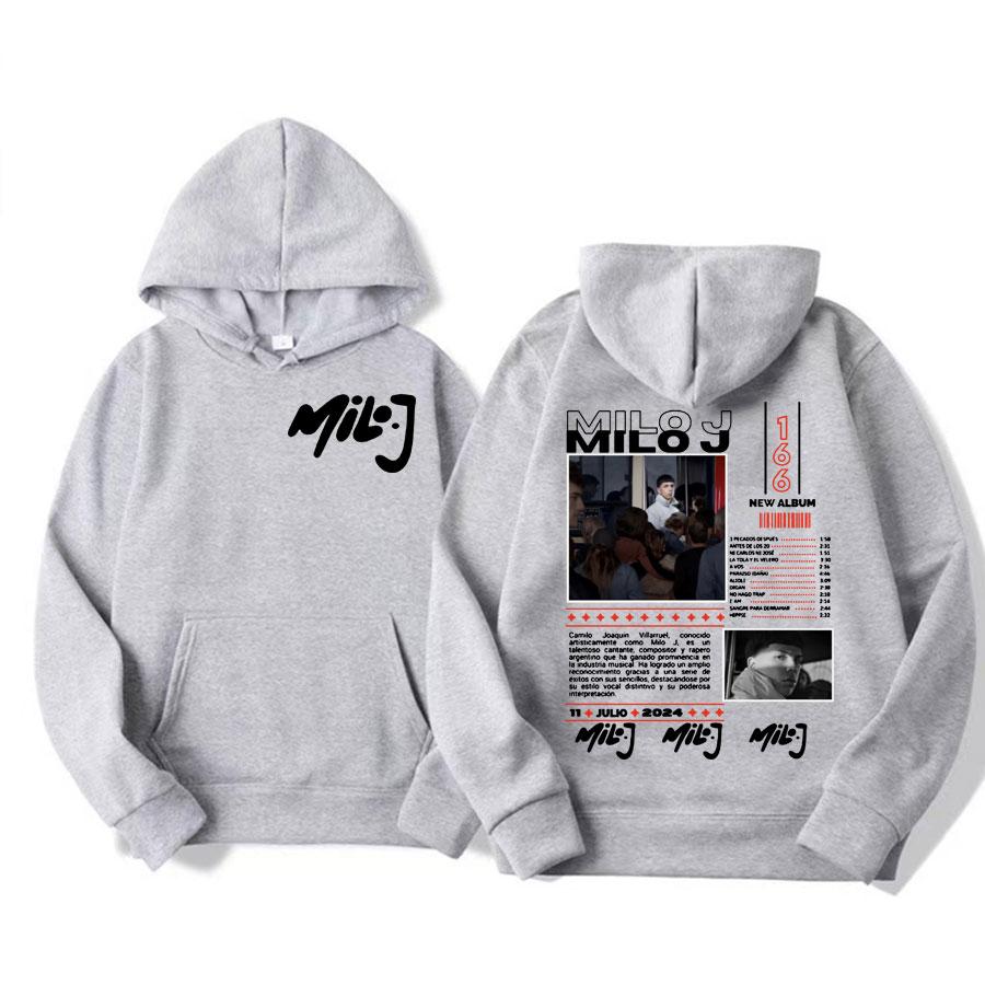 Rapper Milo J 511 Music Album Tour Hoodie Harajuku Long Sleeve Aesthetic Sweatshirt Men Women Casual Fleece Autumn/Winter Hooded