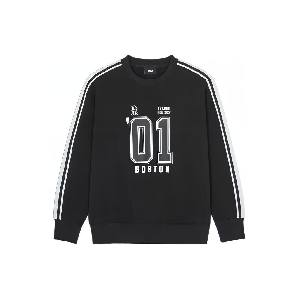 New MLB SS24 Boston Red Sox Sweatshirt Unisex Black 3AMTV3041-43BKS