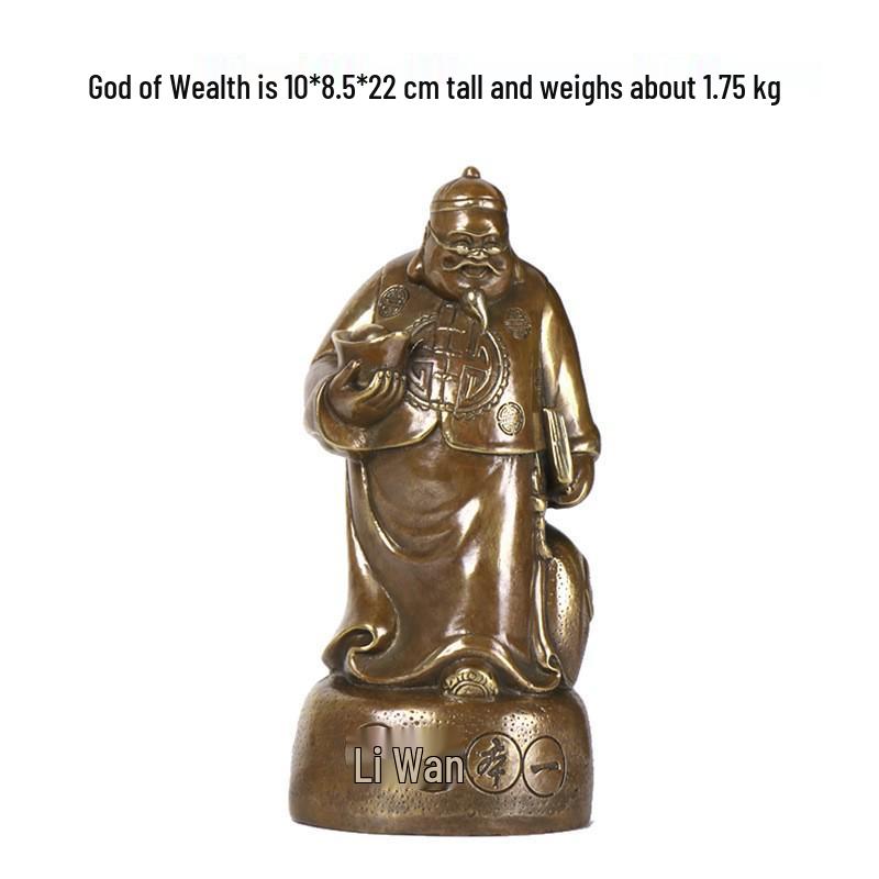 Copper Wealth God Ornament: One Investment, Ten Thousandfold Profit Meticulous Design